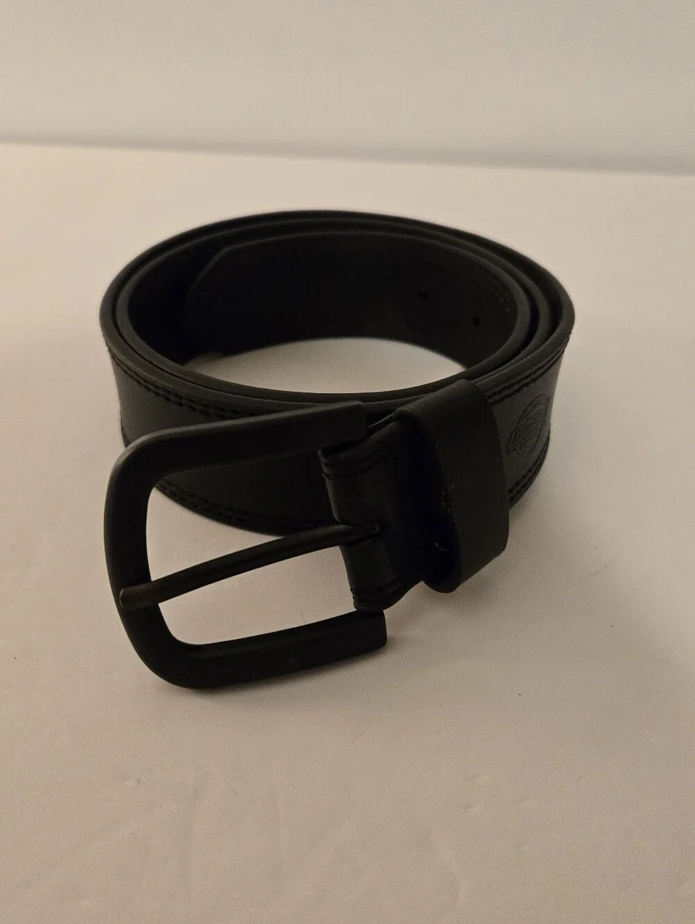 Dickies Mens Black Leather Belt 1.5